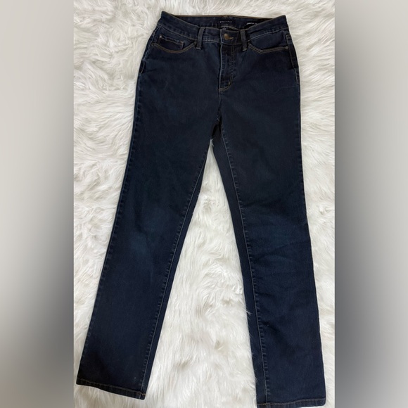 Charter Club Dark Blue Straight Leg Jeans - Picture 1 of 5